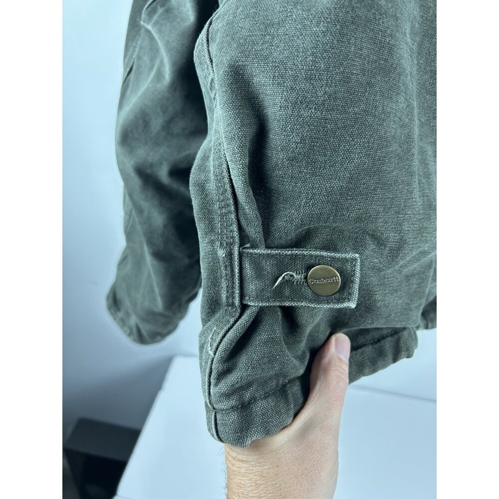 Carhartt Faded J22 MOS Moss Green Arctic Jacket Size 2XL XXL WORKWEAR DUCK - Picture 9 of 16